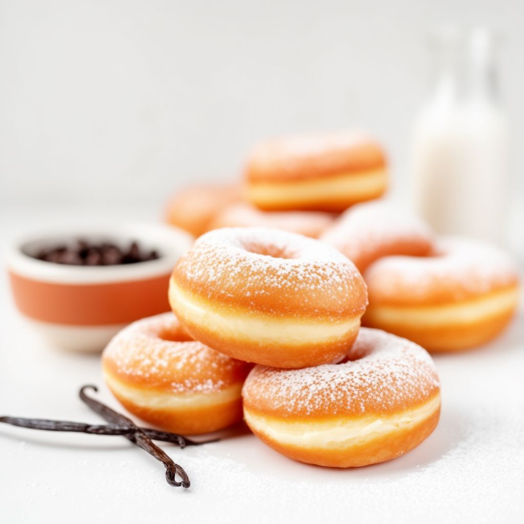 Bomboloni alla Crema di Vaniglia Fatti in Casa
