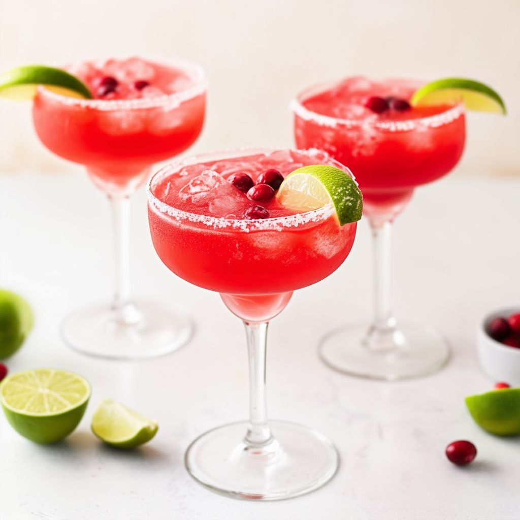 Margaritas Festive al Mirtillo e Lime