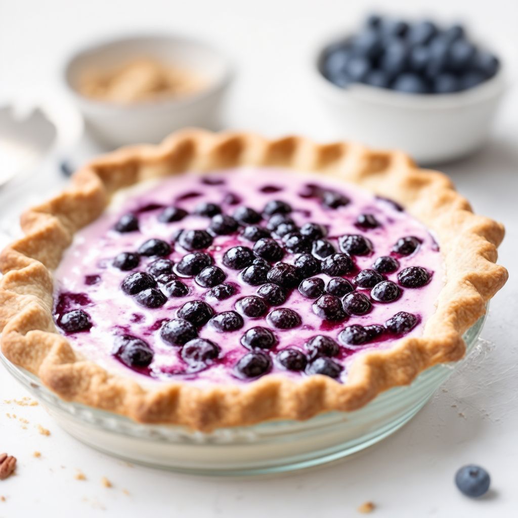 Creamy Blueberry Delight Pie