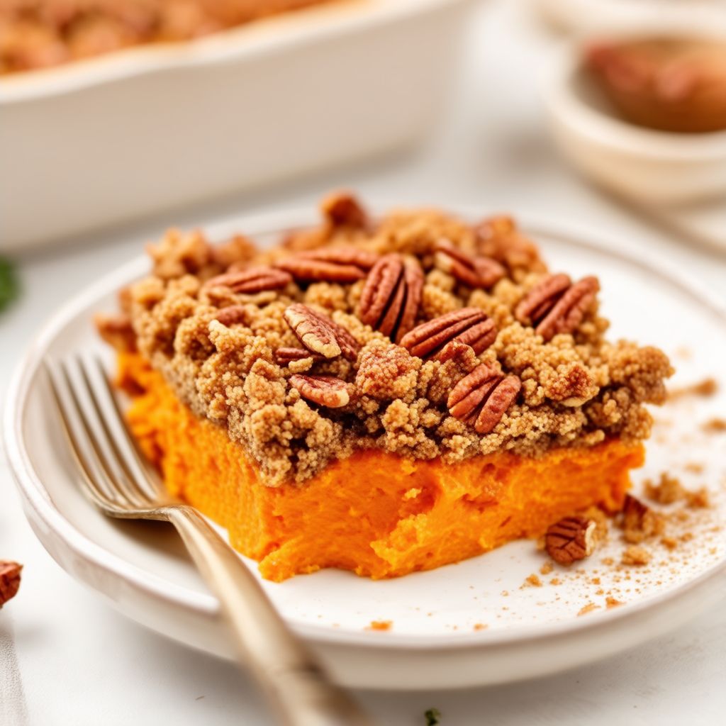 Sweet Potato Pecan Crumble Casserole