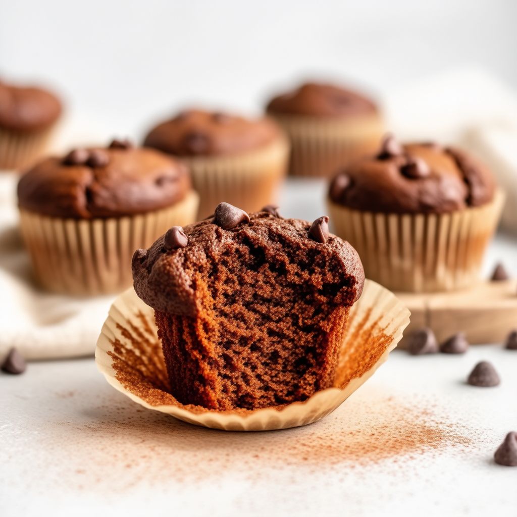 Gewürzte Süßkartoffel-Schokoladen-Muffins