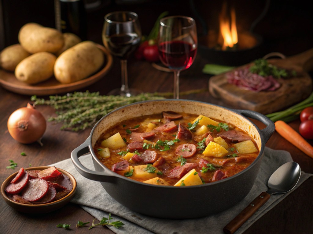 Kartoffeltopf mit Sucuk