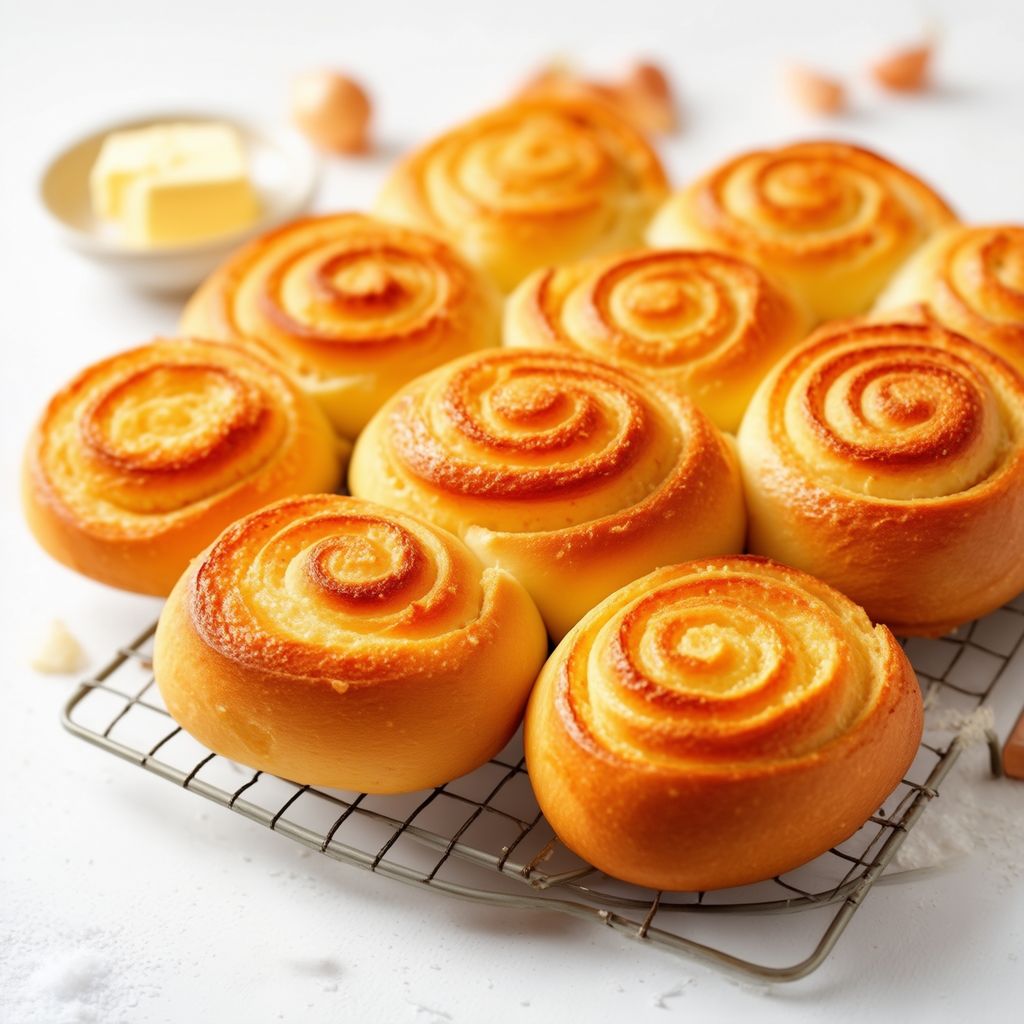 Savory Onion Butter Rolls