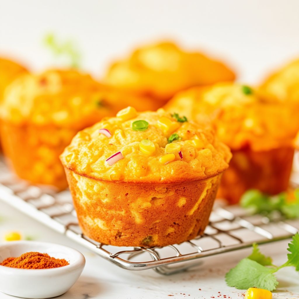 Muffin Piccanti di Mais e Formaggio