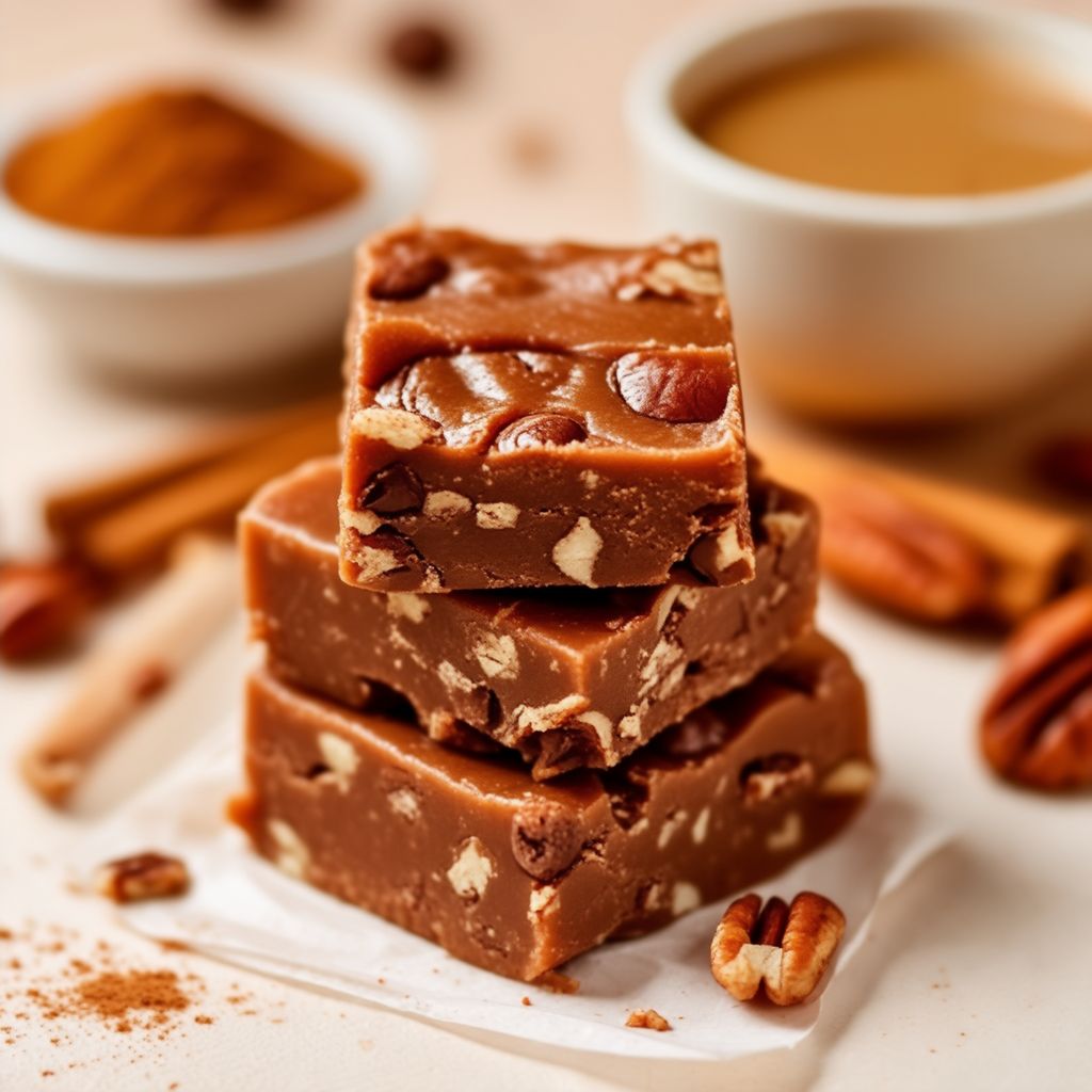 Zimt-Kaffee-Pekannuss-Fudge