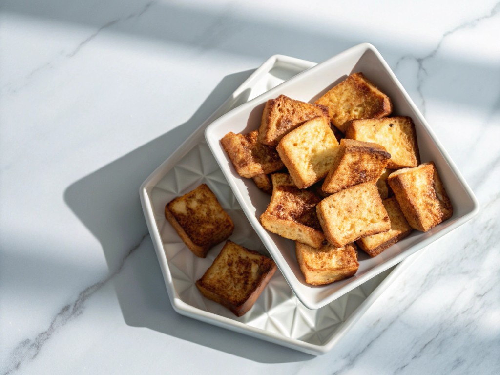 French‑Toast‑Häppchen aus der Heißluftfritteuse