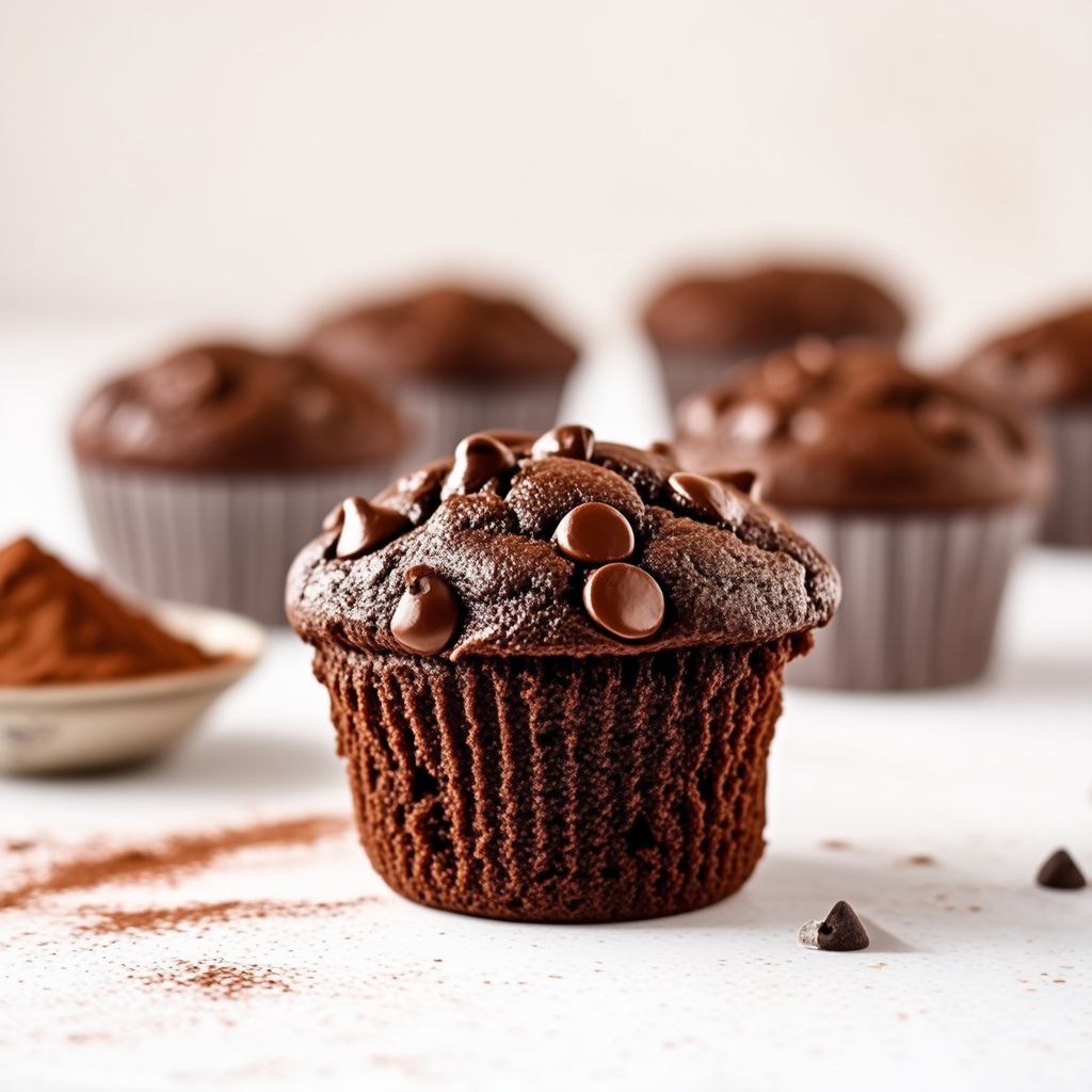 Dekadente Doppel-Schokoladen-Muffins