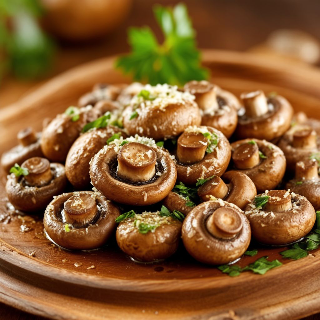 Gebratene Champignons mit Parmesan-Genuss