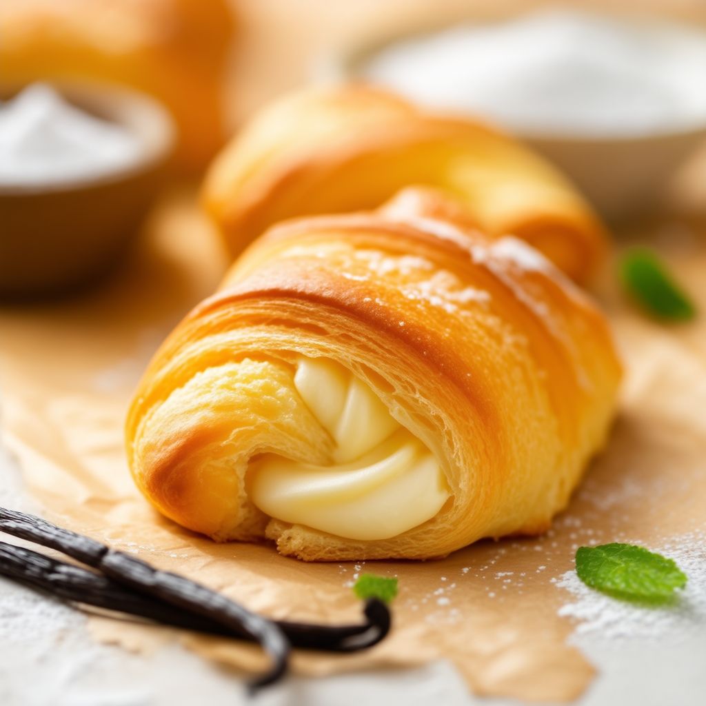 Golden Cream Cheese Crescent Delight