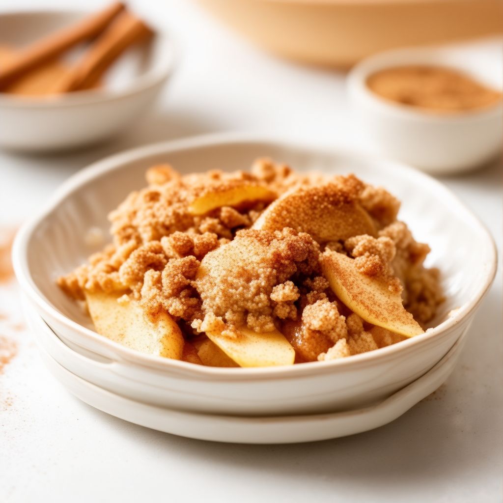 Zimt-Apfel-Crumble-Delight
