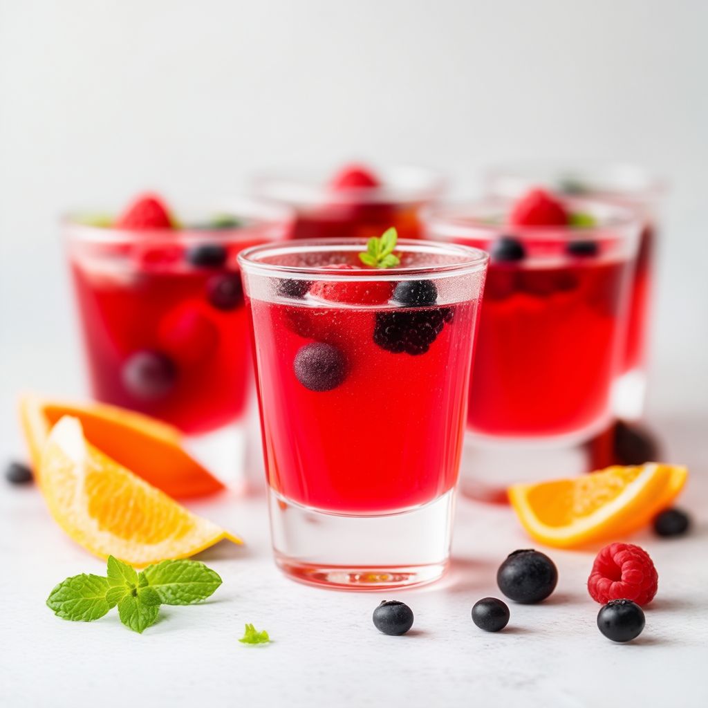 Frucht-infused Party-Gelatine Shots