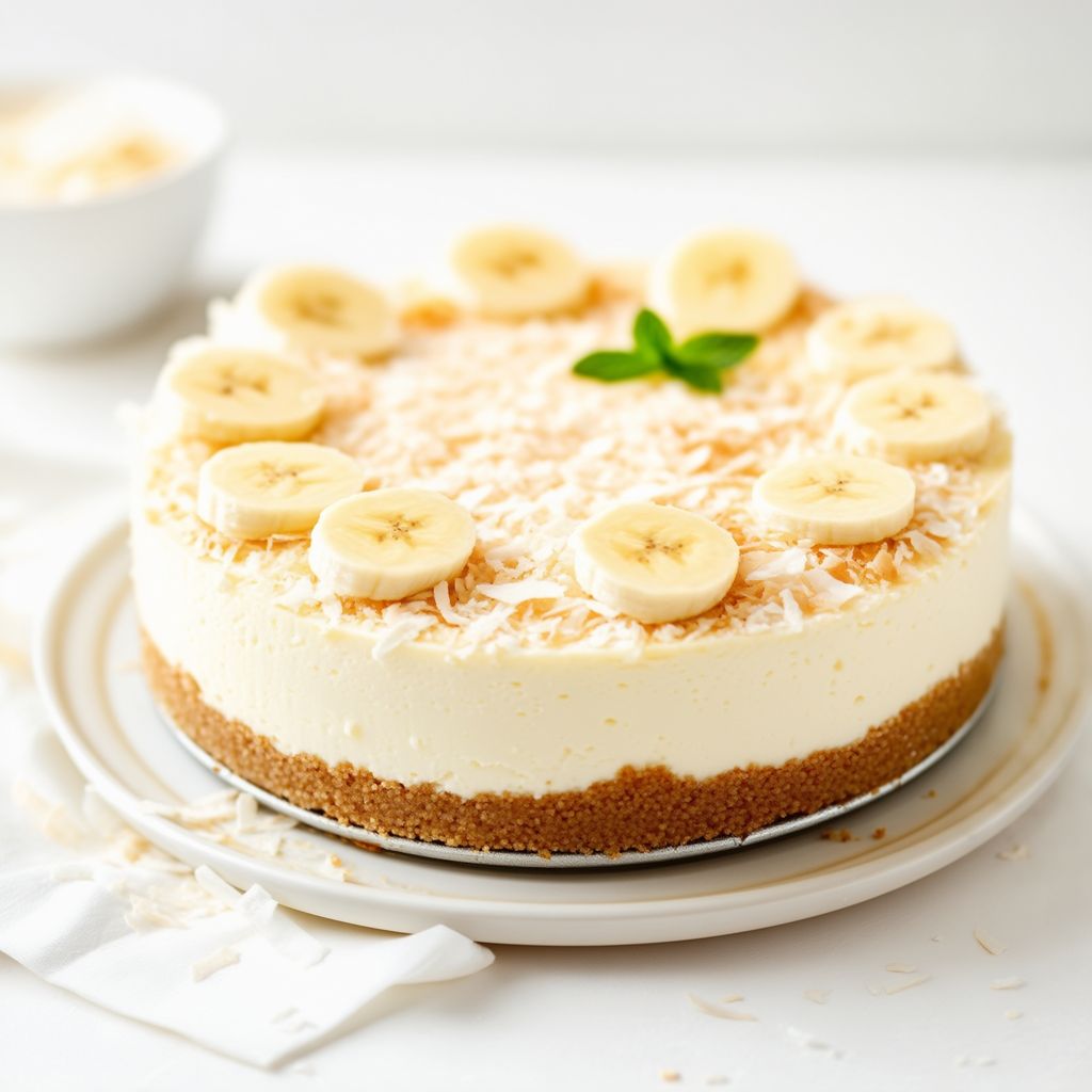 Banana Coconut Cheesecake Delight