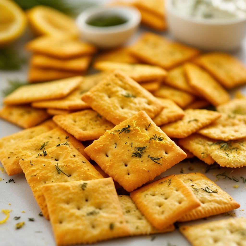 Herzhafte Kräuter-infused Snack-Cracker
