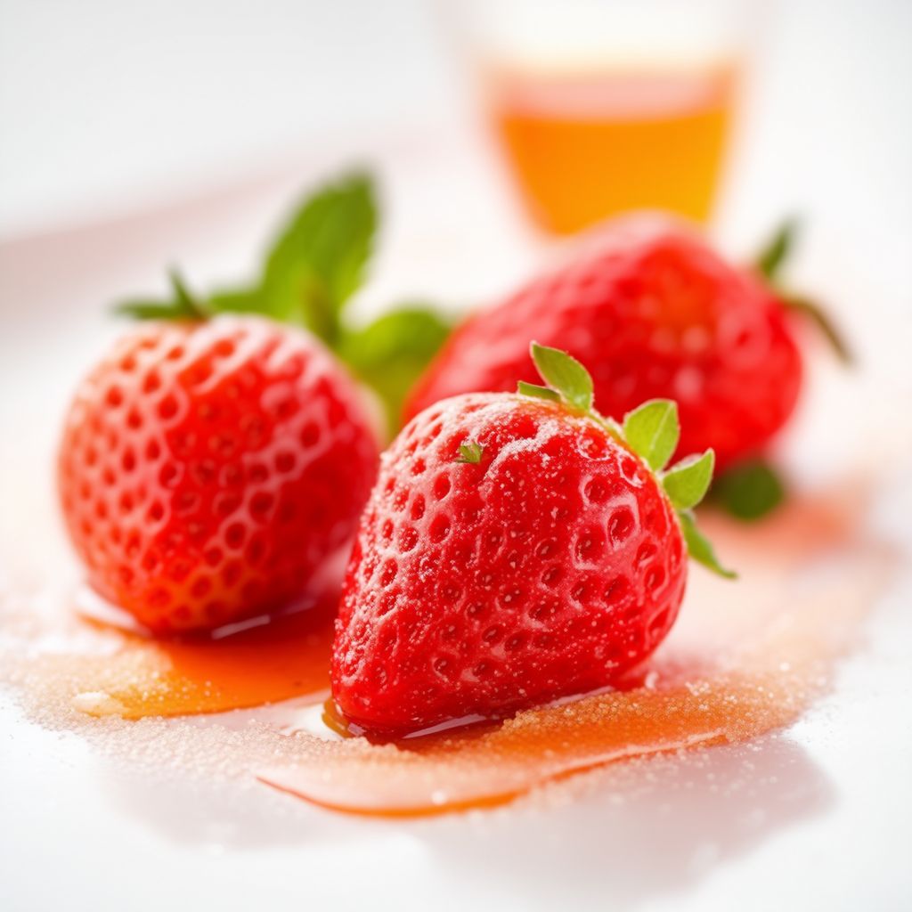 Fragole con Liquore all'Arancia e Menta