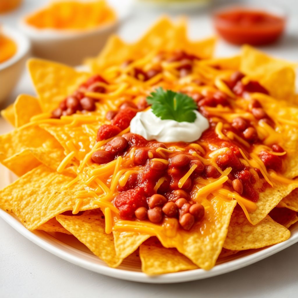 Schnelle und Käsehaltige Mikrowellen-Nachos