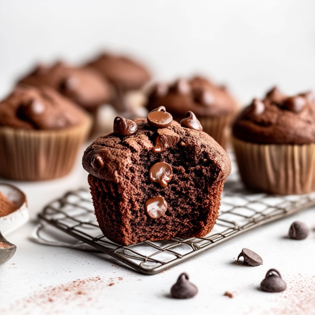 Muffin Decadenti al Cioccolato e Formaggio Crema