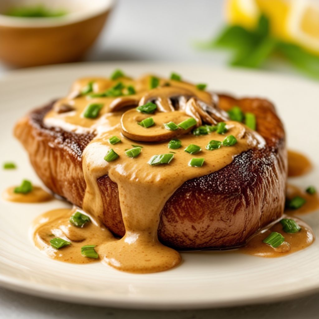 Cremige Pilzsauce für Steaks