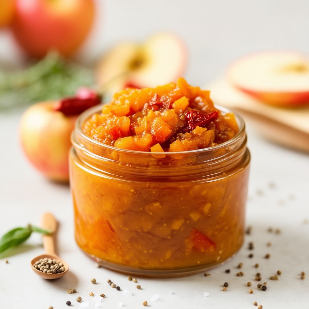 Gewürzter Kürbis-Apfel-Chutney