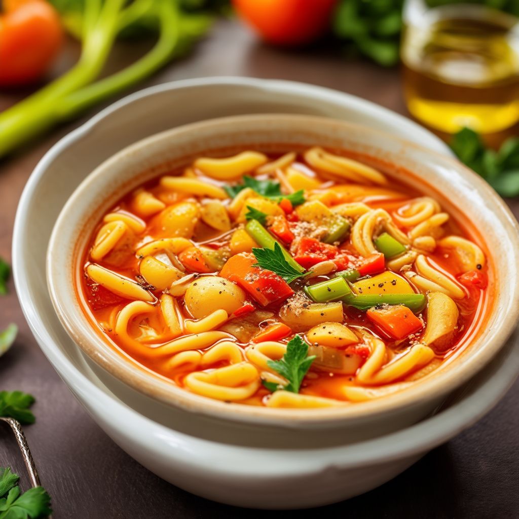 Spicy Sicilian Chicken and Vegetable Soup