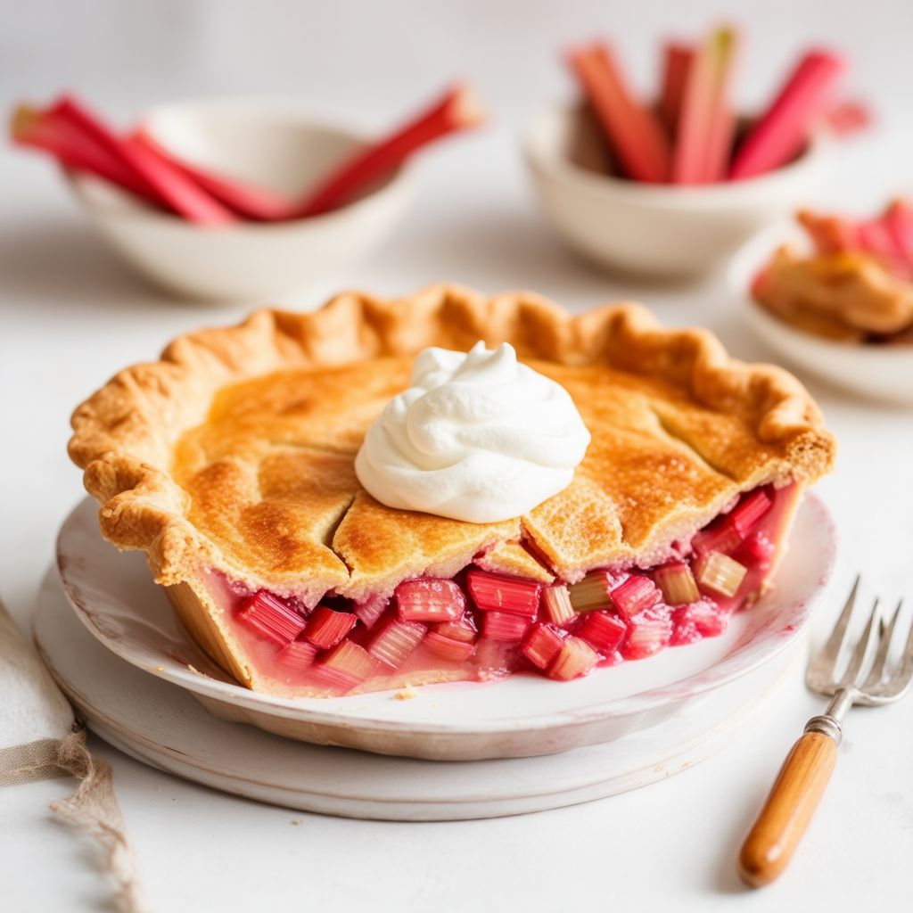 Torta di Rabarbaro e Crema