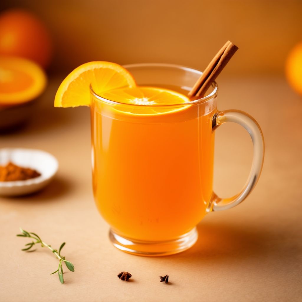 Zitrusgewürzter warmer Apfelwein