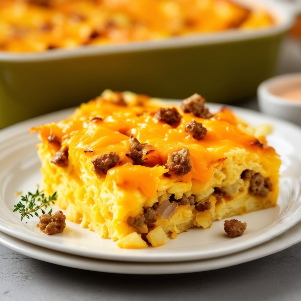 Herzhafter Frühstückskartoffelauflauf