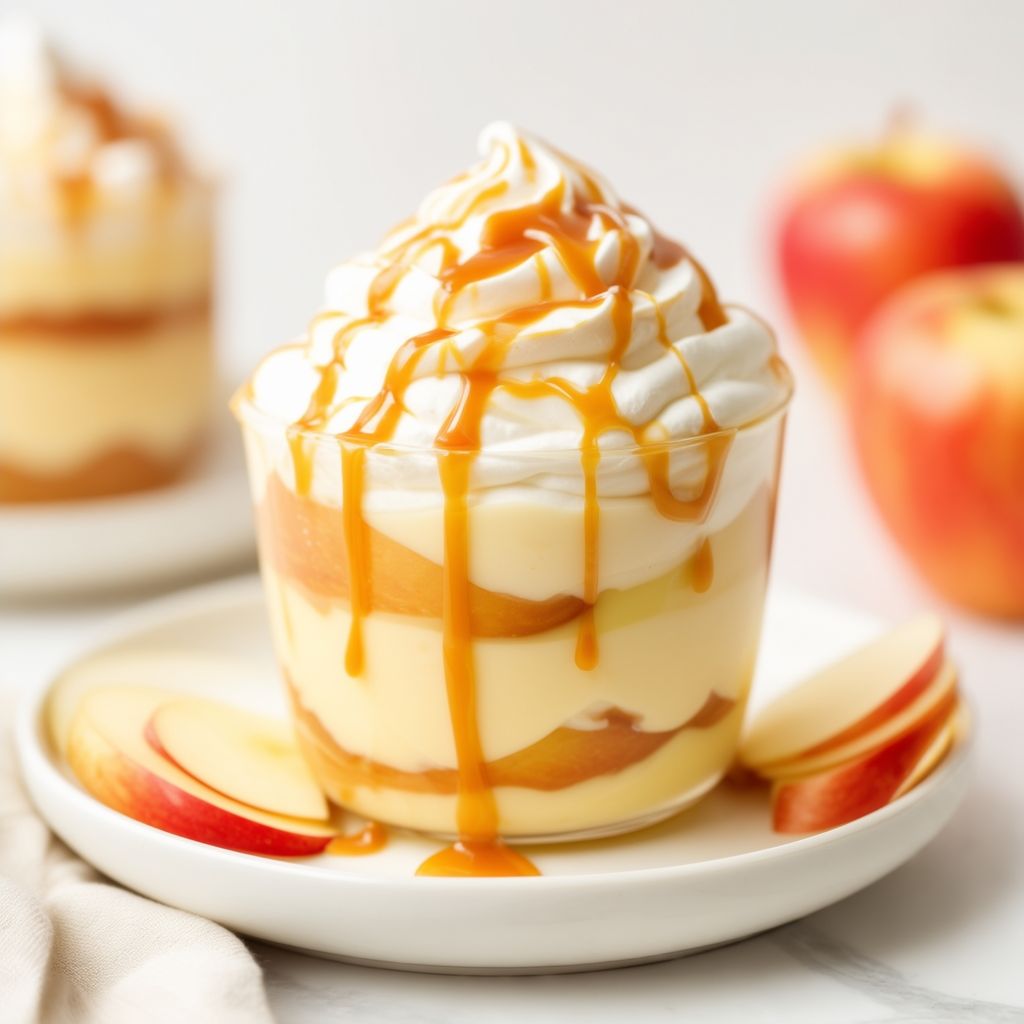 Cremige Karamell-Apfel-Delikatesse