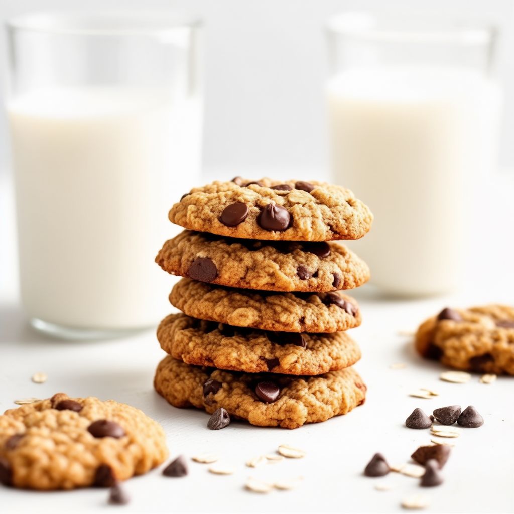 Chewy Chocolate Chip Oatmeal Cookies