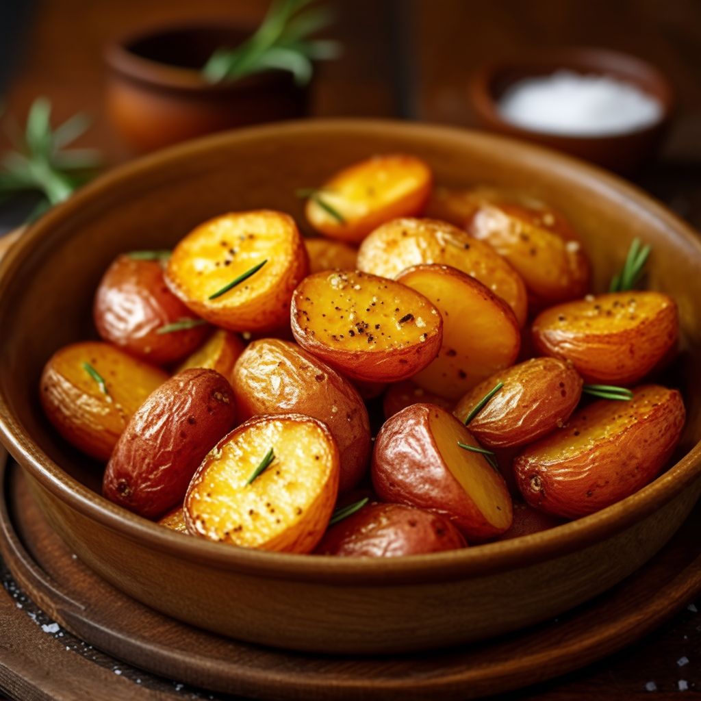 Rosmarin Knoblauch Röstkartoffeln
