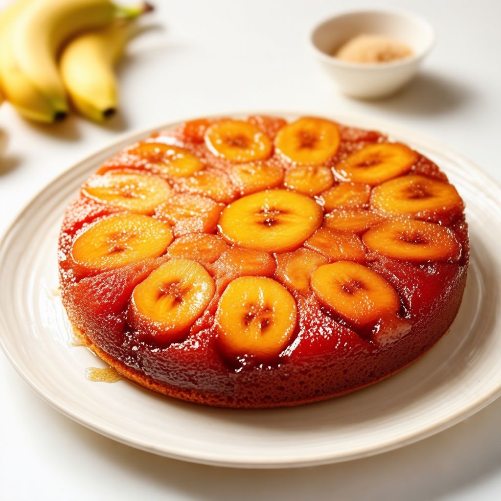 Torta Capovolta con Banane Caramellate
