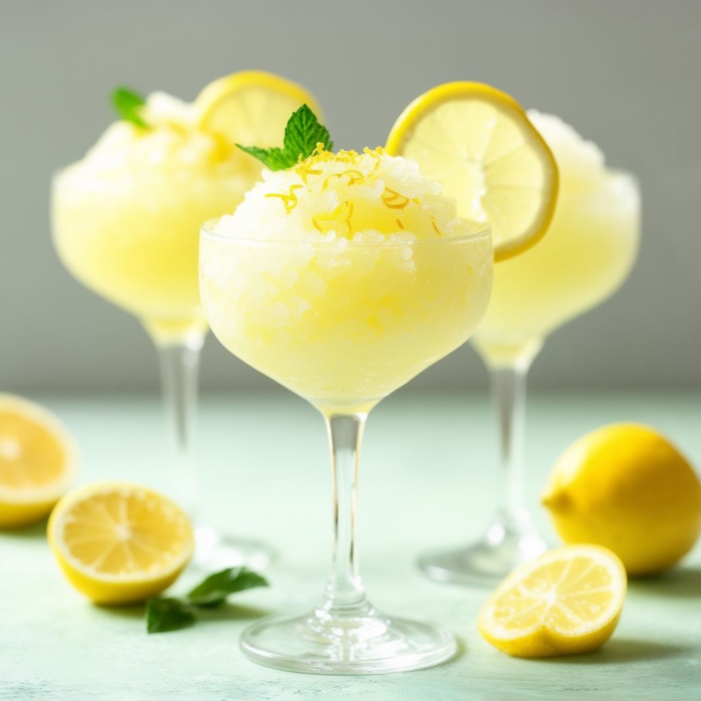 Refreshing Lemon Granita with a Twist