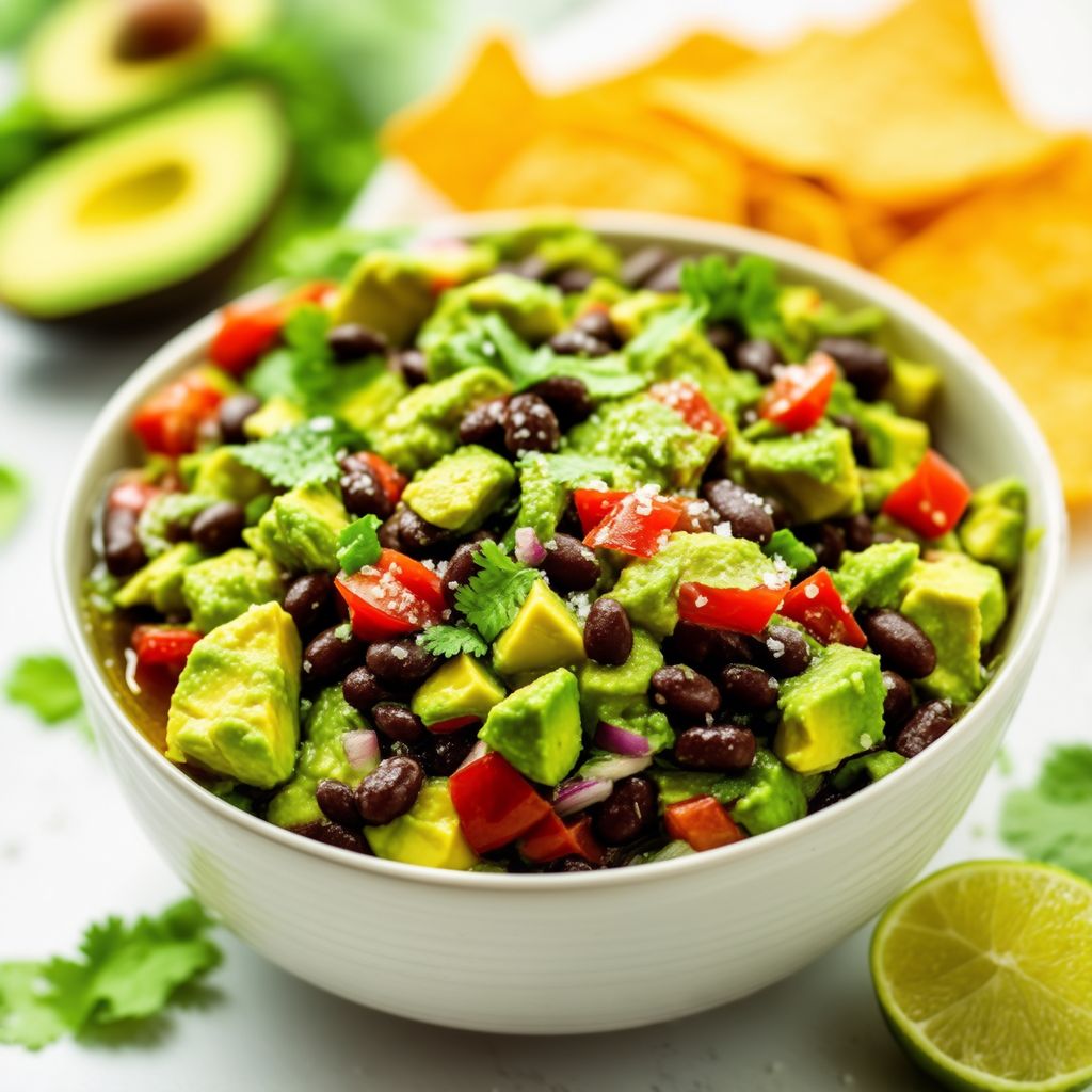 Würzige Avocado- und Schwarze-Bohnen-Salsa