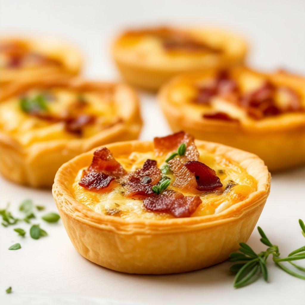 Savory Cheese and Bacon Tartlets