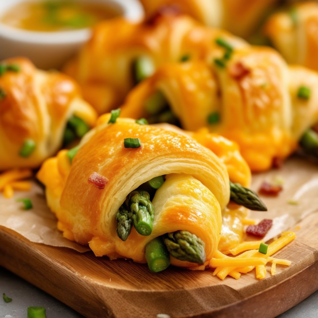 Cheesy Asparagus Crescent Rolls