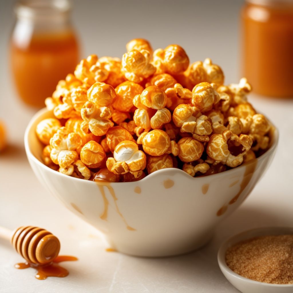 Microwave Honey Caramel Popcorn