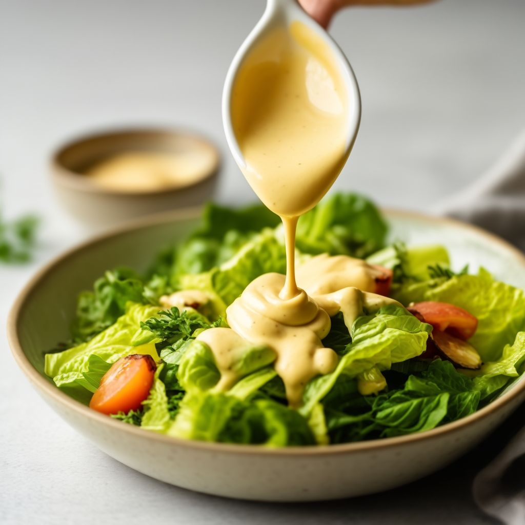 Cremiges, würziges Salatdressing