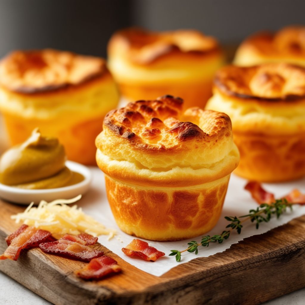 Savory Bacon and Gouda Soufflés