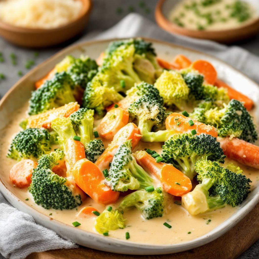 Creamy Garlic Parmesan Vegetables