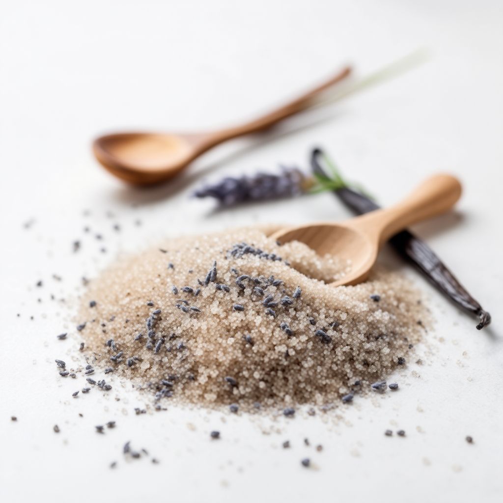 Lavendel-Vanille-infused Zucker