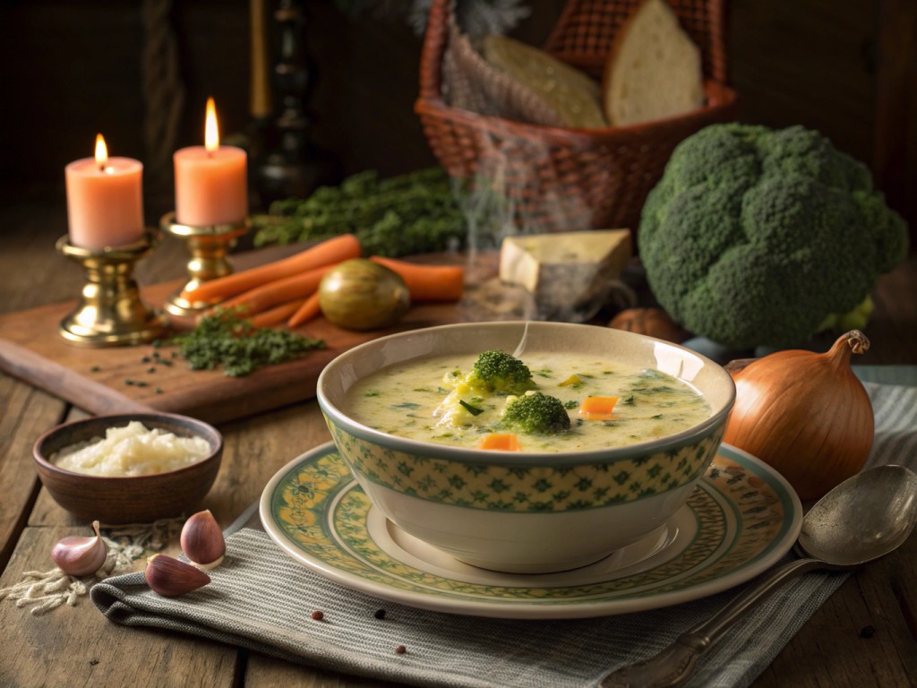 Brokkoli-Cheddar-Suppe