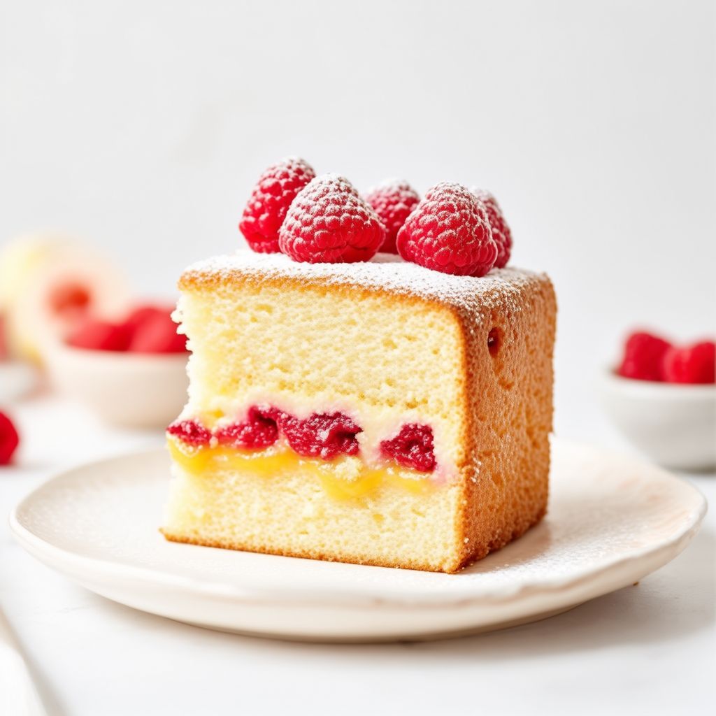 Delizia di Torta Angelica al Limone e Lampone