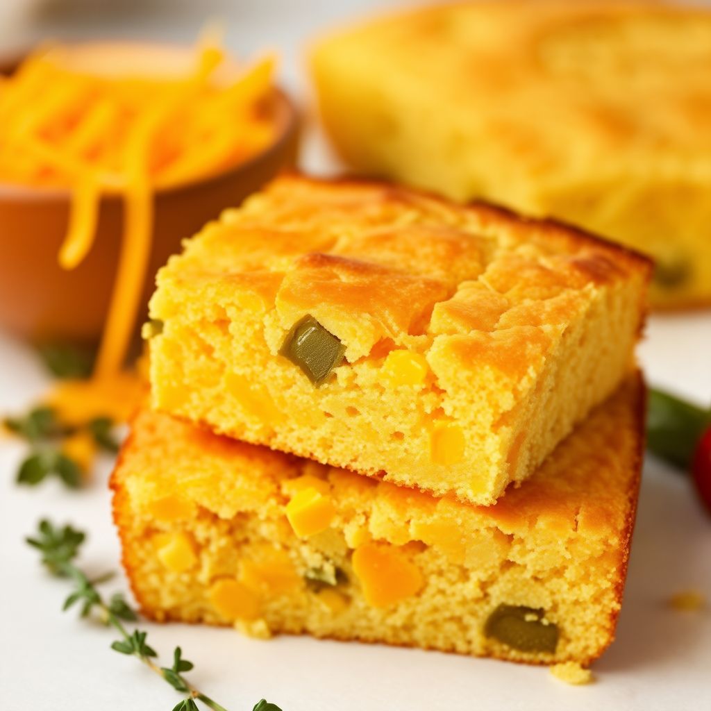 Spicy Cheddar Cornbread