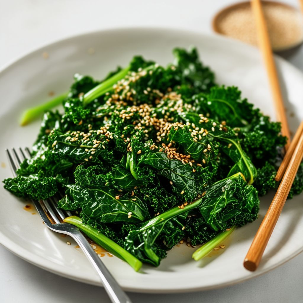 Sautéed Greens with Ginger and Sesame