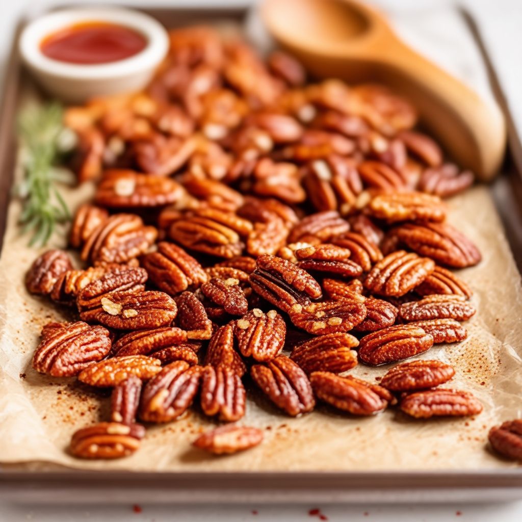 Würzige Cajun-Glasierte Pekannüsse