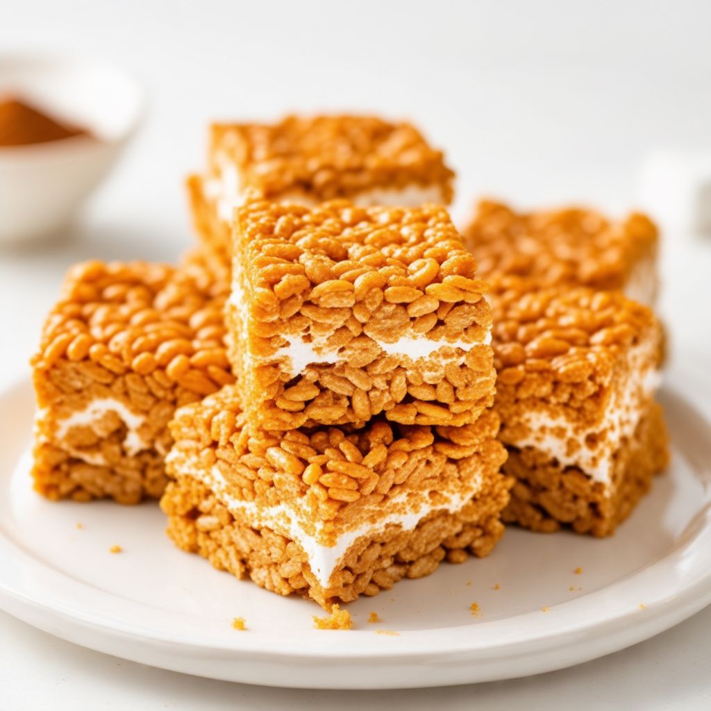 Spiced Pumpkin Marshmallow Squares