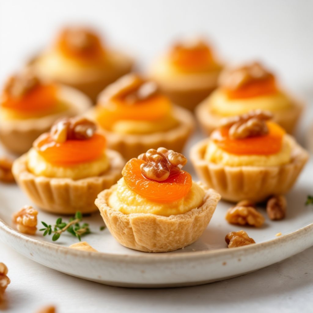 Apricot Amaretto Bites with Candied Walnuts