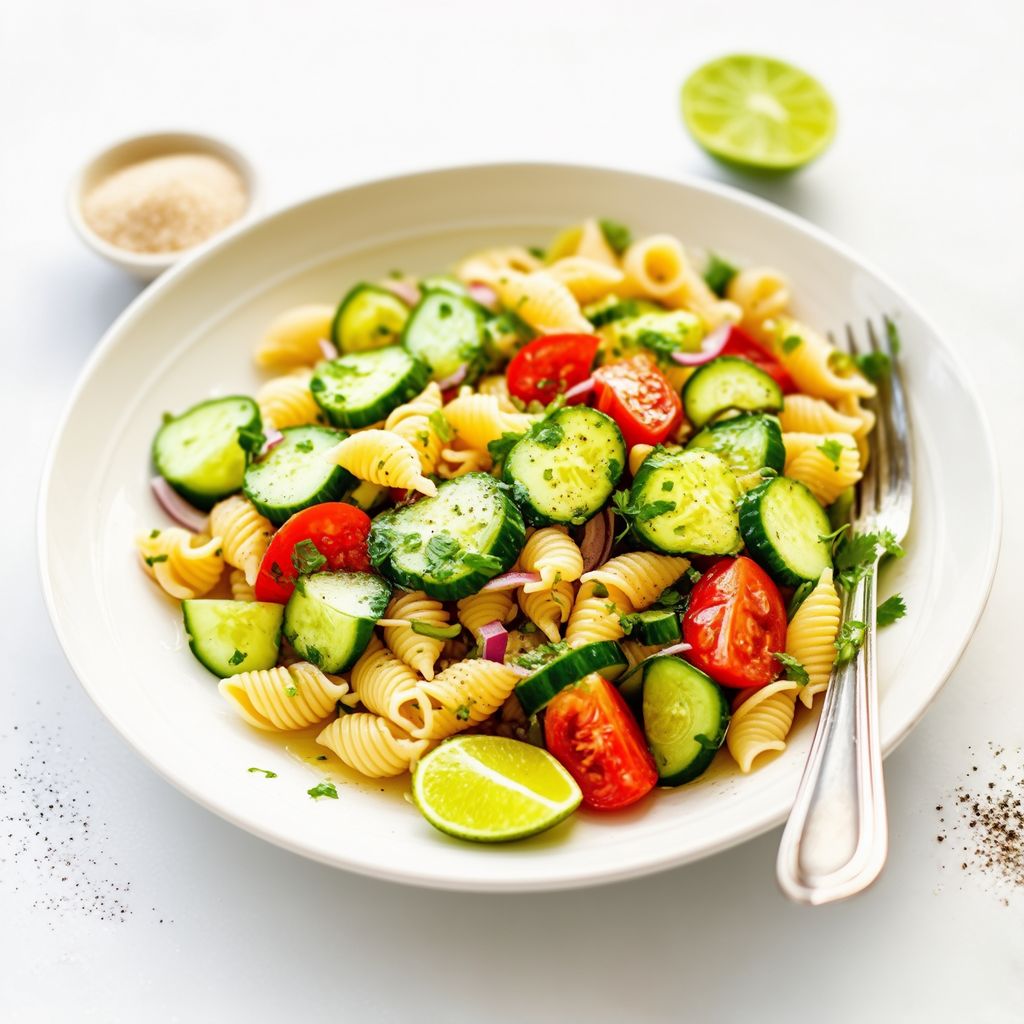 Zesty Lime Cilantro Pasta Salad