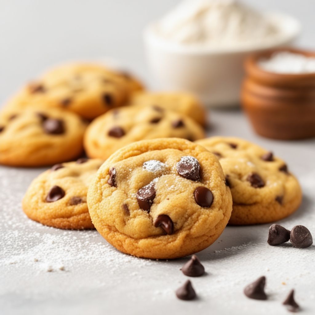 Mini Biscotti al Burro con Gocce di Cioccolato