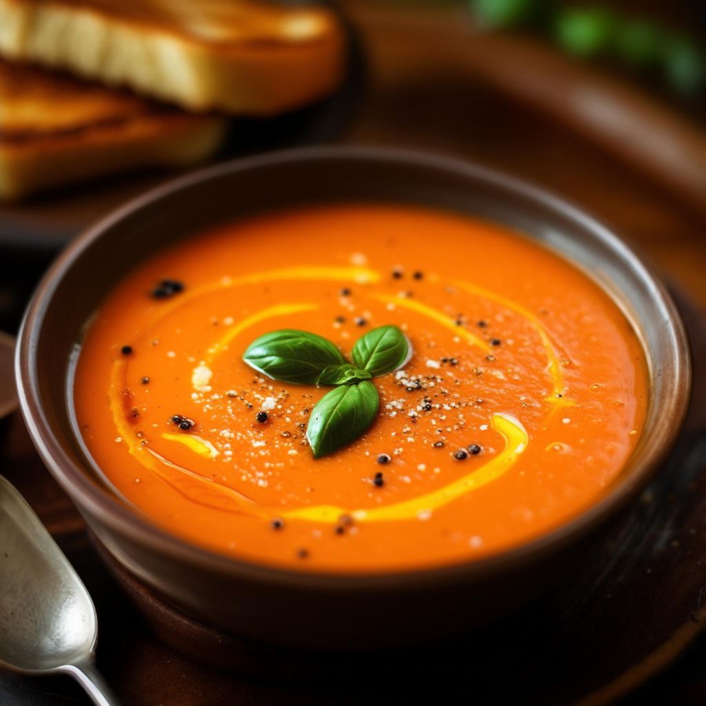 Geröstete Karotten-Tomaten-Suppe (Immunsystem-stärkend)