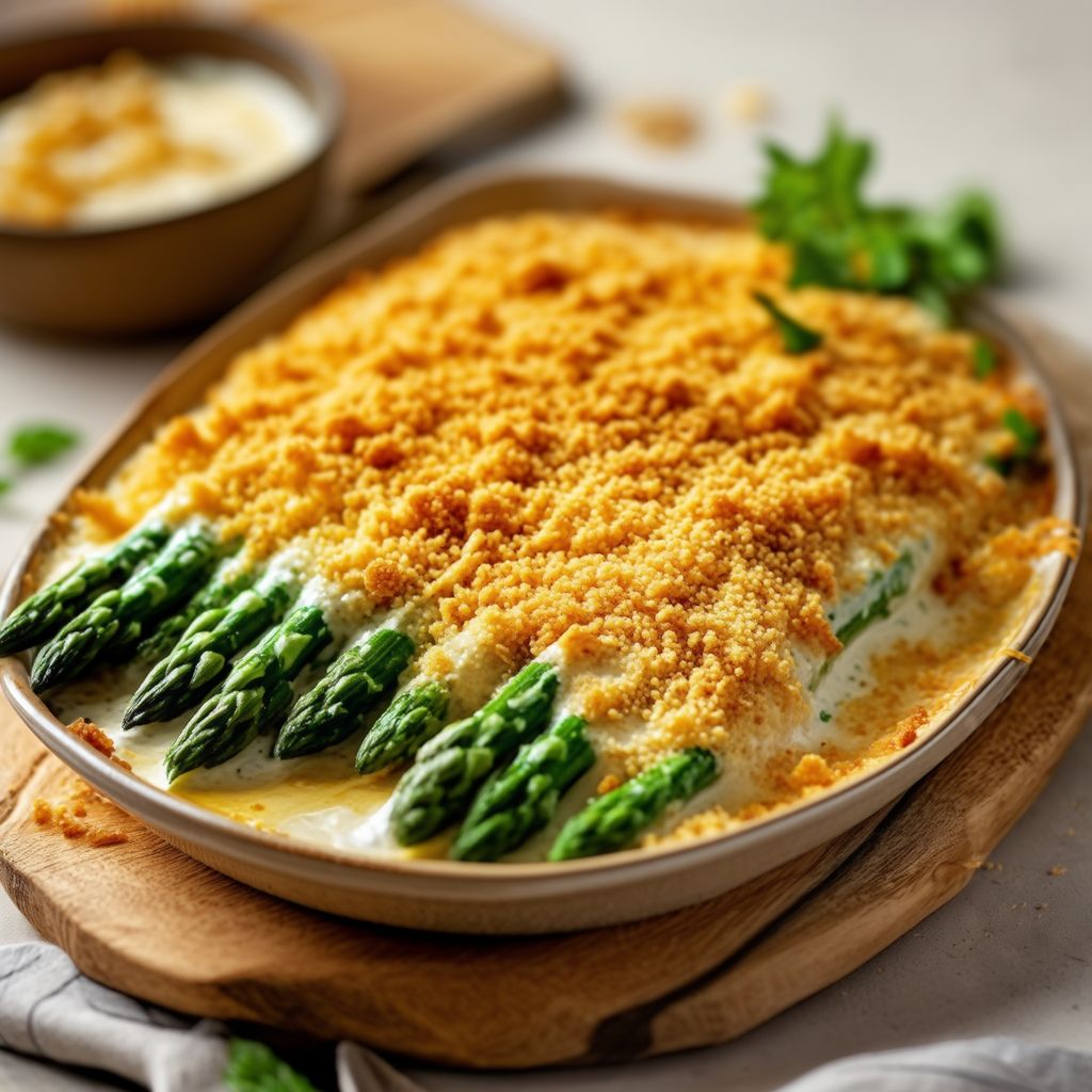 Cheesy Ranch Asparagus Bake